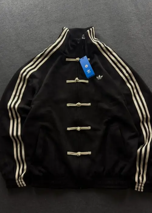 Siyah Çizgili Retro Armor Oversize Unisex Ceket