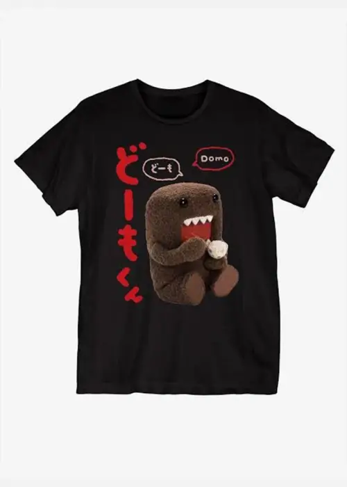 Siyah Domo-Kun Y2K Unisex T-Shirt