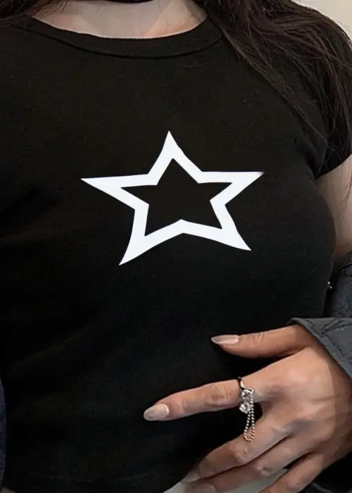 Siyah Yıldız Crop