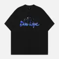 Spider Baskılı Siyah Oversize Tshirt