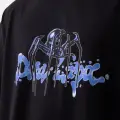 Spider Baskılı Siyah Oversize Tshirt