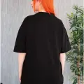 Siyah Renk Unisex Great Power Spiderman Yazılı Tişört