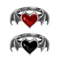 Gothic Kalp Heart Decor Çift Kanat Unisex Iyimoda