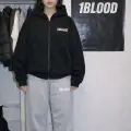 1BLOOD Eşofman Altı Nakışlı Premium Ayarlanabilir Paça Oversize Eşofman Altı