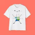 Beyaz Adventure Kısa Kollu Tshirt