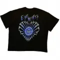 Eye Hearts Siyah Oversize Tişört