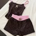 Leopar Kiss Kahverengi Hello Kitty Alt Üst Takım