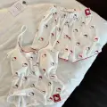 Beyaz Hello Kitty Aesthetic Red Alt Üst Takım