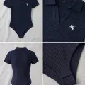 Lacivert Polo Yaka Fitilli Likralı Premium Zıbın