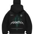 Agency Baskılı Siyah Samuray Kar Maske Sweatshirt Hırka