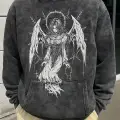 ANGEL MELEK Baskılı Unisex Oversize Yıkamalı Atlet