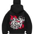 Baby Skull Siyah Samuray Kar Maske Sweatshirt Hırka