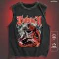 Batman Baskılı Unisex Oversize Yıkamalı Atlet
