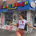 Beyaz I Love LA Siyah Yazılı Detail Bluz Body Crop Top