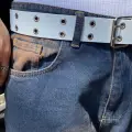 Beyaz Kuş Gözlü Kemer