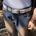 Beyaz Kuş Gözlü Kemer