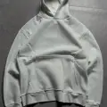 Beyaz Özel Seri Oversize Taşlı Sweatshirt