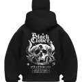 Block Cober Baskılı Siyah Samuray Kar Maske Sweatshirt Hırka