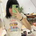Çilek kız baby tee ürün likra penye üste oturan crop