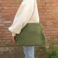Cute Cat Seriouse Baskılı Unisex Postacı Çantası