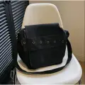 Siyah KUŞ GÖZÜ Çapraz Postacı Çanta