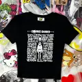 Donnie Darko Siyah Kadın Üste Oturan Kalıp Bel Boy Crop