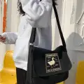 Duck Anatomy Unisex Siyah Postacı Çantası