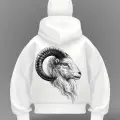Goat Detail Full Mask Oversize Hırka
