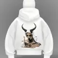 Goat Girl Detail Full Mask Oversize Hırka