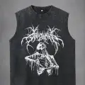 Gothic Skeleton Unisex Vintage Eskitme Atlet