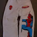 Gri SpiderMan Baskı Detaylı Oversize Unisex Eşofman Altı