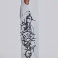 Gri Tribal Detay Baggy Eşofman Altı