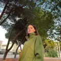 Haki Yeşil Fermuarlı Oversize Sweatshirt