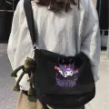 Siyah Anime Kuromi Postacı Çantası