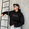 Hardstone Taş Detaylı Hoodie Oversize Sweatshirt