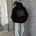 Hardstone Taş Detaylı Hoodie Oversize Sweatshirt