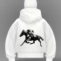 Horse Detail Full Mask Oversize Hırka