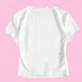 Beyaz Y2K I Love Berry Baskılı Bayb Tee Crop