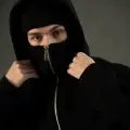 Smile Baskılı Kar Maskeli Ninja Unisex Sweatshirt Hırka