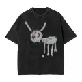 Kod Trend Drake - For All the Dogs Baskılı Yıkamalı Vintage Unisex Oversize T-Shirt