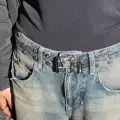 Kuş Gözlü Şeffaf Kemer