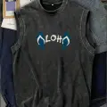line Aloha Vintage Unisex Oversize Atlet