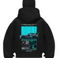 Mercuss Car Siyah Samuray Kar Maske Sweatshirt Hırka
