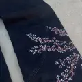 Midnight Blossom Nakışlı Wide Leg Jean