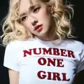 Number One Girl Beyaz Kemer Boy Crop