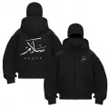 Peace Baskılı Kar Maskeli Ninja Unisex Sweatshirt Hırka