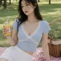 Pinterest Lolita Coquette Dantel V Yaka Crop