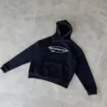 Reverse Rhinestones Oversize Hoodie