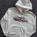 RVW Logo Baskılı Premium Full-Zip Kapüşonlu Sweatshirt