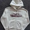 RVW Logo Baskılı Premium Full-Zip Kapüşonlu Sweatshirt